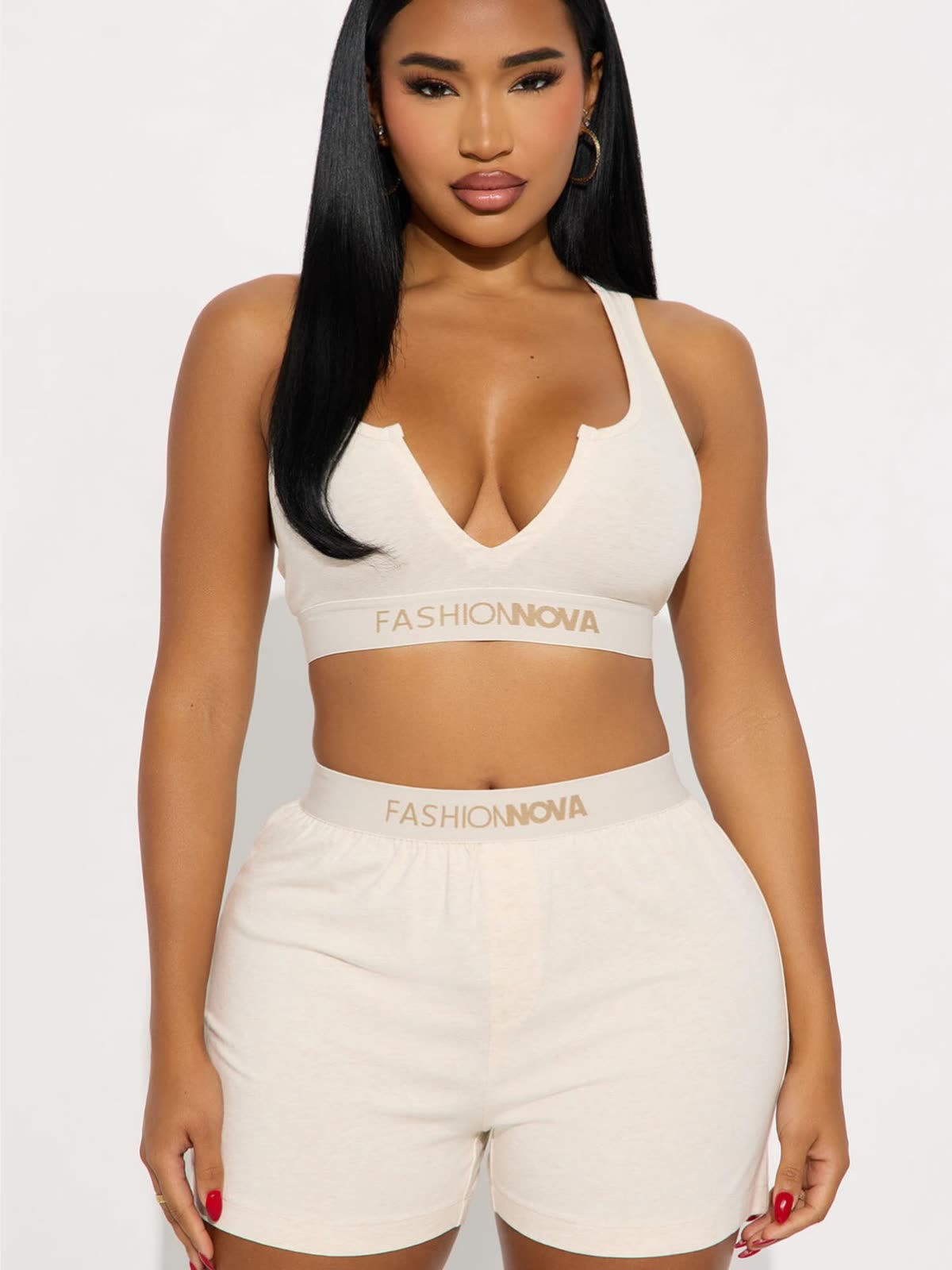 Ensemble crème brassière et short